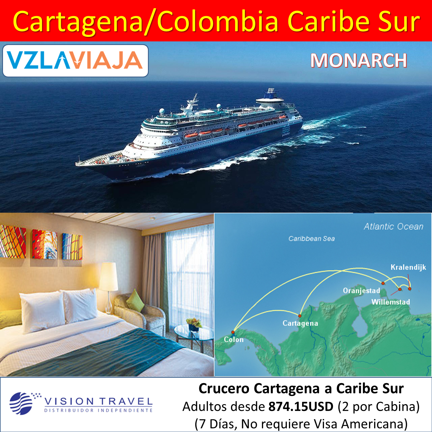 Crucero Caribe Sur